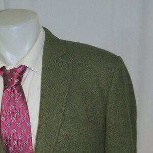 Michael Andrews Bespoke Holland & Sherry Cashmere Blend Two Button Blazer 42R